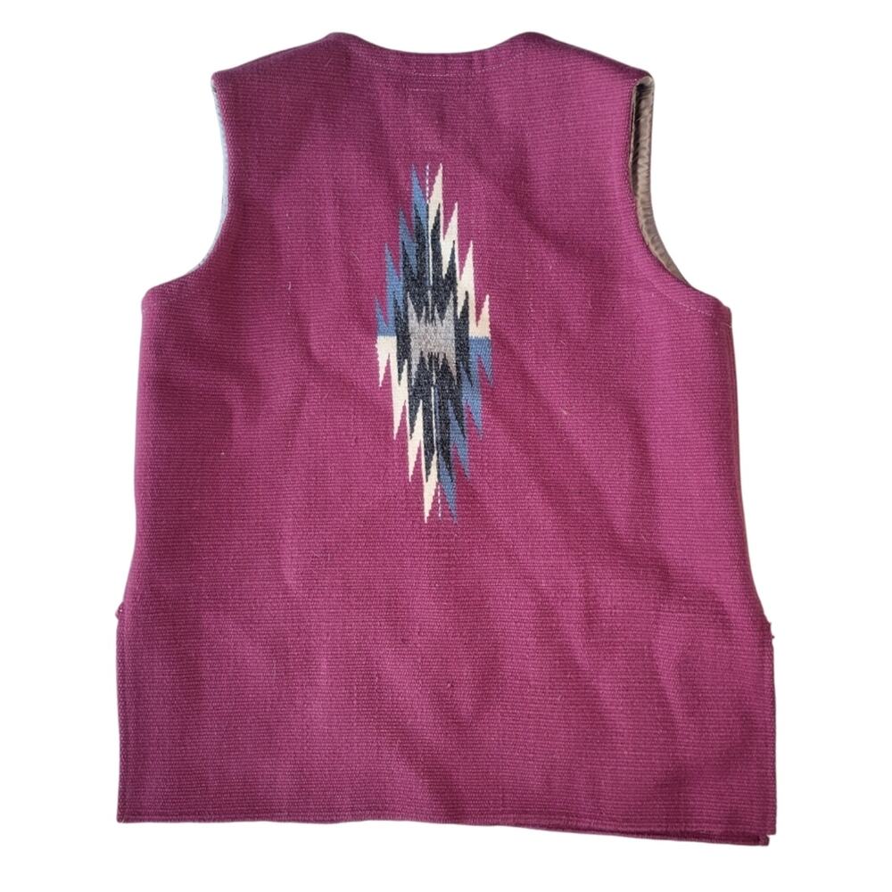Vintage Ortega’s Chimayo Wool Vest Medium Unisex - Picture 4 of 7